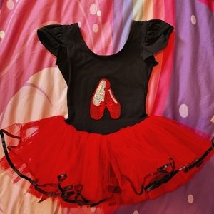 Lovely Red and Black Tutu dress for Girls Size 4-5